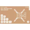 Uchwyt TV Deltaco ARM-0256 139,7 cm (55 cali) Czarny