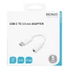 Kabel do telefonu komórkowego Deltaco USBC-1145 0,11 m biały