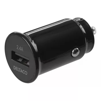 Ładowarka samochodowa Deltaco USB-CAR123 uniwersalna czarna