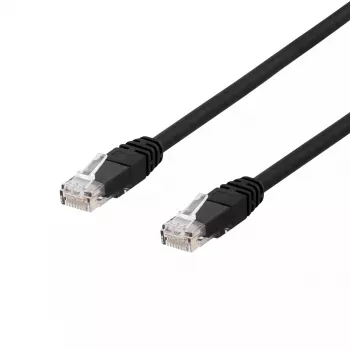 Kabel sieciowy Deltaco TP-620UV RJ-45 Cat6 20 m Czarny