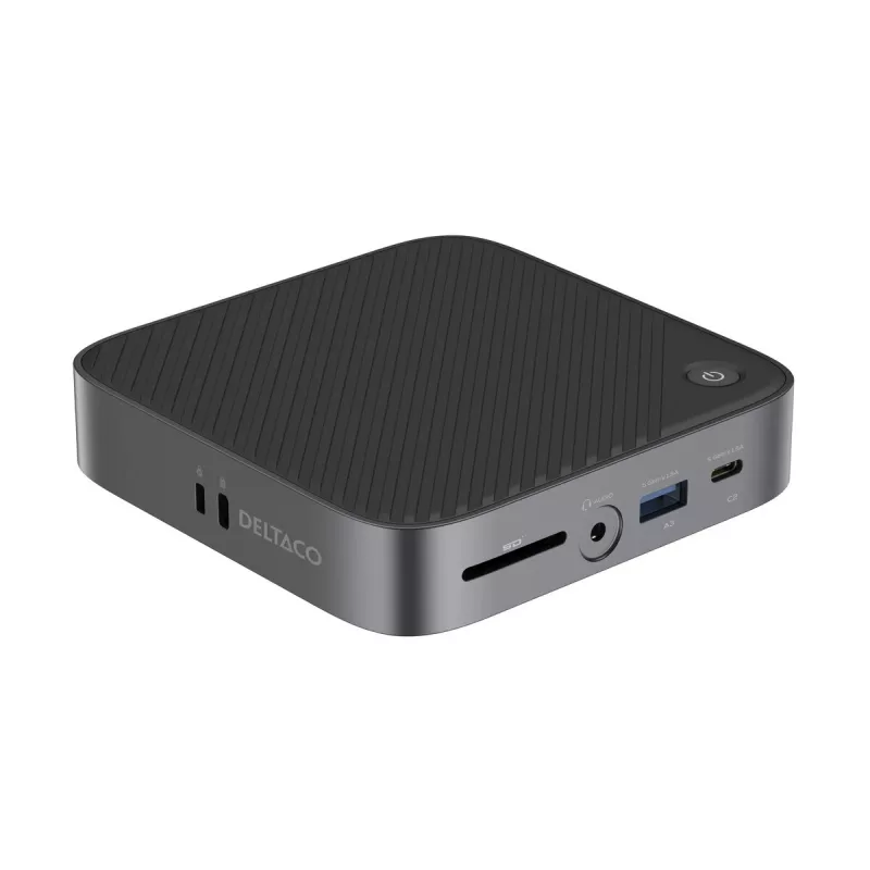Deltaco USBC-HDMI28 Hub USB Type-C 5000 Mbit/s 4K HDMI