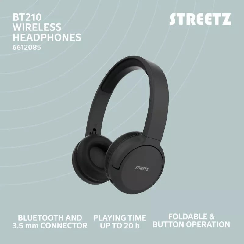 Zestaw słuchawkowy Streetz BT210-BLK
