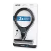 Lupa ręczna Carson LumiCraft 2x, LED, zasilana bateriami, czarna, 135×23×226 mm
