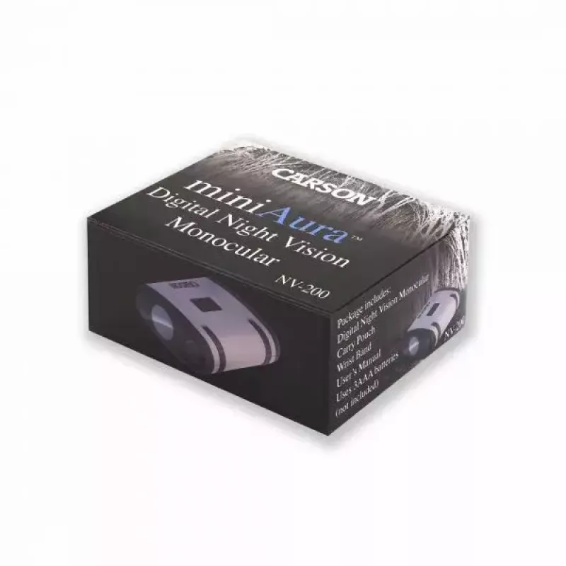 Monokular Carson Mini Aura Czarny Szary powiększenie 1x zasięg 25 m