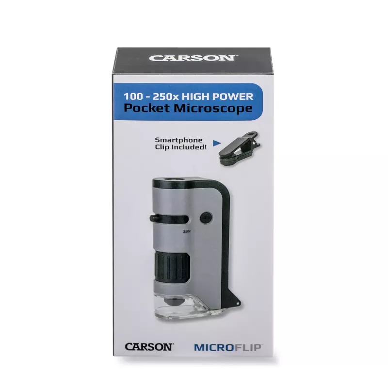 Mikroskop cyfrowy Carson MICROFLIP 250x czarny stal nierdzewna