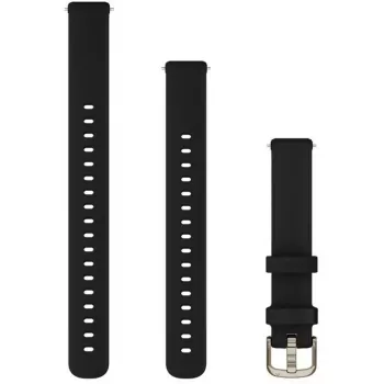 Pasek do zegarka GARMIN Lily 2 silikonowy czarny — zastępczy pasek silikonowy dla Lily 2