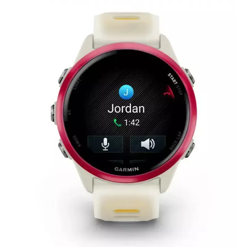 Sportowy smartwatch GARMIN Forerunner 570 42 mm, 1,2-calowy AMOLED 390×390, GPS, Wi‑Fi, 8 GB, 42 g, pasek silikonowy