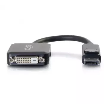 C2G 8in Adapter DisplayPort męski do Single Link DVI-D żeński, czarny