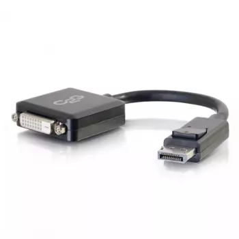 C2G 8in Adapter DisplayPort męski do Single Link DVI-D żeński, czarny