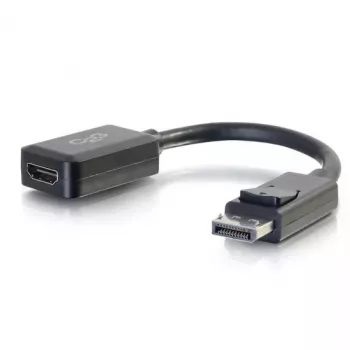 Przejściówka konwertera C2G 8 cali DisplayPort Męski na HDMI Żeński Czarny