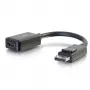 Przejściówka konwertera C2G 8 cali DisplayPort Męski na HDMI Żeński Czarny