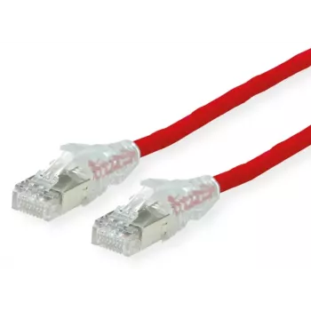 Kabel sieciowy Dätwyler Cables 21.05.0501 czerwony 0,5 m Cat6a S/FTP