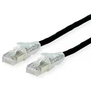Kabel sieciowy Dätwyler 21.05.0505 czarny 0,5 m Cat6a S/FTP