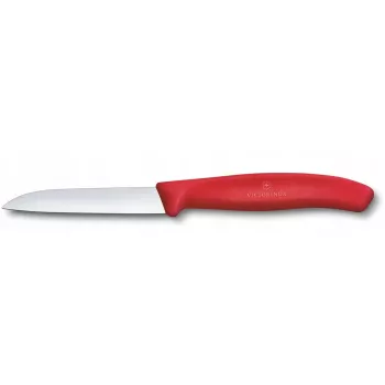 Nóż kuchenny Victorinox Swiss Classic 8 cm nóż do warzyw, czerwona rękojeść