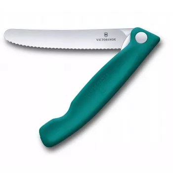 Nóż kuchenny Victorinox Swiss Classic składany do warzyw zielony 6.78