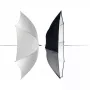 Parasolka reflektorowa czarna srebrna transparentna Elinchrom 26062 średnica 83 cm
