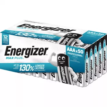 Baterie alkaliczne Energizer Max Plus LR03 AAA 1.5V, opakowanie 50 sztuk