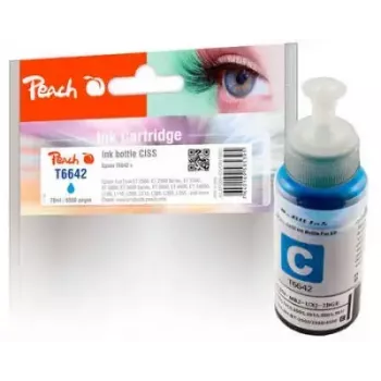 Wkład atramentowy PEACH PI100-151 kompatybilny cyjan, 70 ml, 6500 stron, do Epson