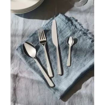 Zestaw sztućców kuchennych ALESSI BG02S24 — komplet noży i widelców stołowych, stal nierdzewna