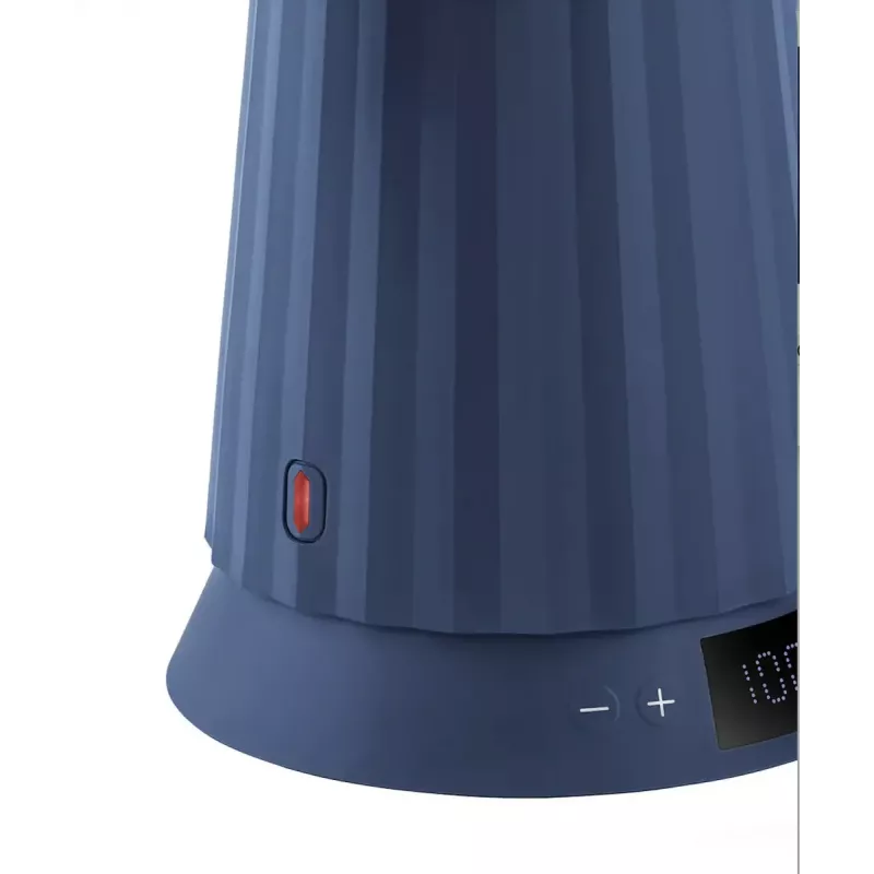 Czajnik elektryczny Alessi Plissé 1,0 L 2200 W niebieski, żywica termoplastyczna, ukryta podstawa, automatyczne wyłączanie