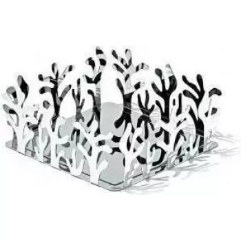 Kosz serwujący Alessi ESI18 kwadratowy stal nierdzewna 205x205x83 mm