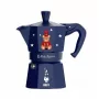 Kawiarka BIALETTI Moka Express 3-filiżankowa 150 ml, Joyful Christmas niebieski