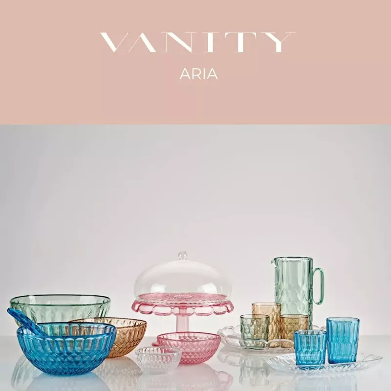 Guzzini Vanity Small Cake Stand z pokrywą, Flamingo Pink