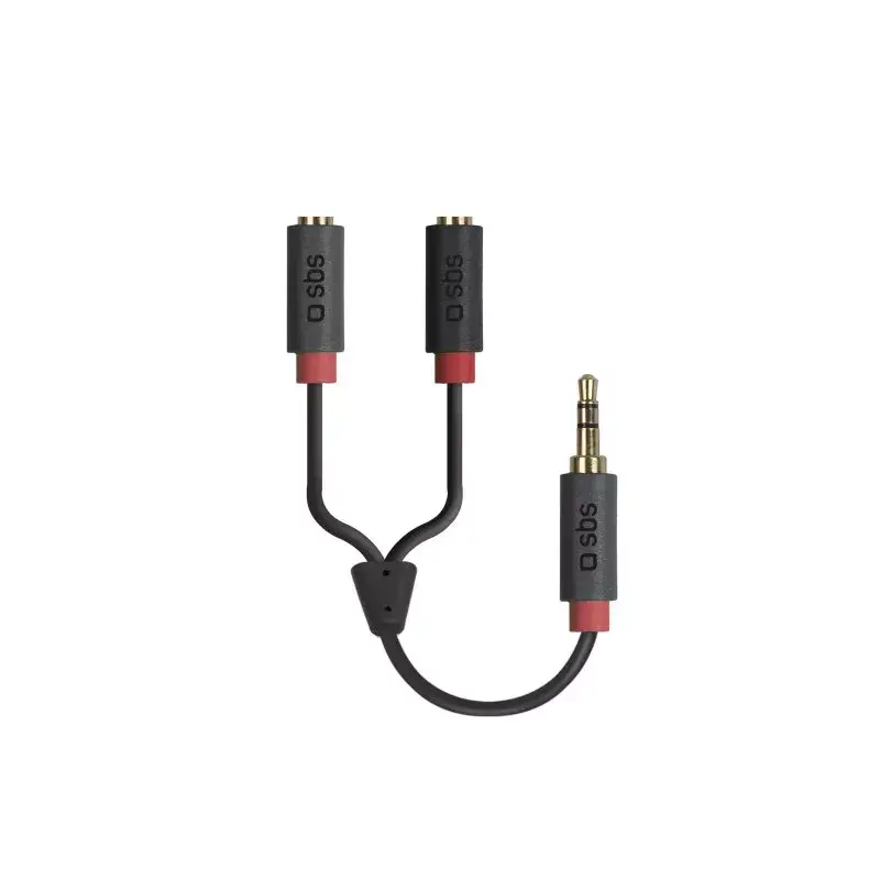 Kabel audio stereo SBS Audio z rozdzielaczem jack 3,5 mm