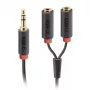 Kabel audio stereo SBS Audio z rozdzielaczem jack 3,5 mm