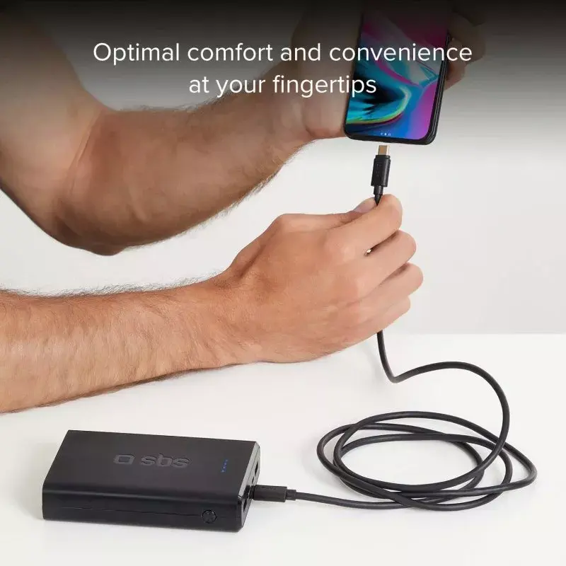 Kabel do transmisji danych i ładowania SBS TECABLETCC31K USB C 1.5 m USB 3.2 Gen 1