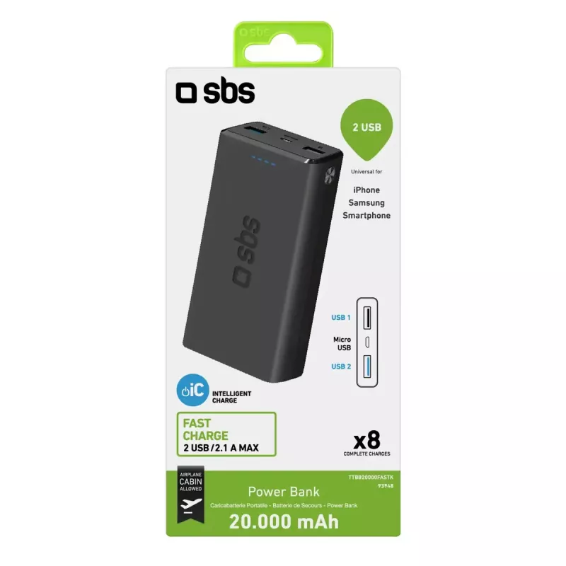 Power Bank SBS TTBB20000FASTK 20000 mAh