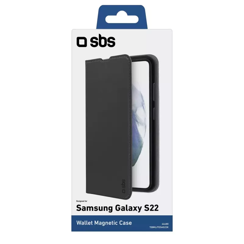 Etui portfel SBS Galaxy S22+ 16,8 cm Czarny 2 kieszenie na karty