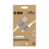 Kabel Lightning SBS GRECABLEUSBIP589W 1,2 m srebrno-biały