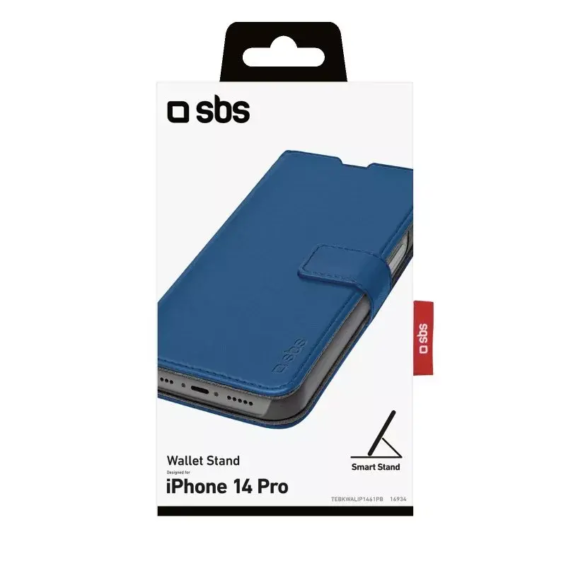 Etui-portfel SBS TEBKWALIP1461PB do iPhone 14 Pro 15.5 cm niebieski