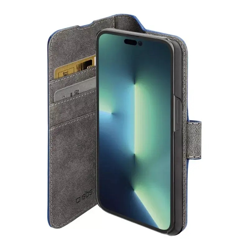 Etui-portfel SBS TEBKWALIP1461PB do iPhone 14 Pro 15.5 cm niebieski