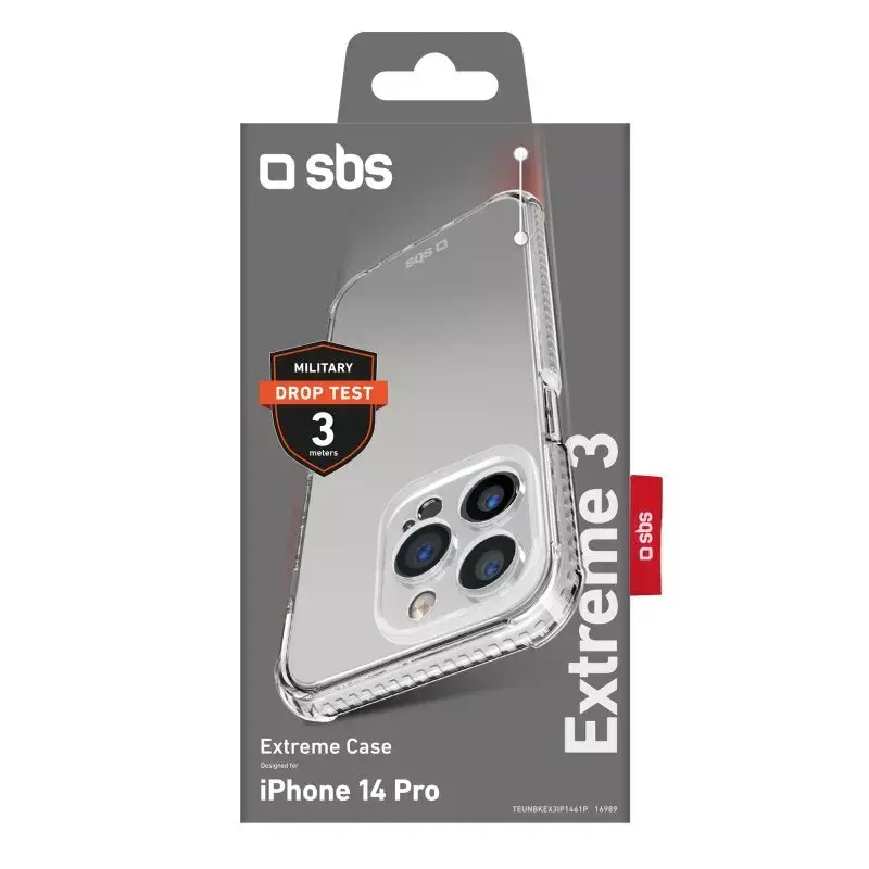 Etui SBS Extreme X3 iPhone 14 Pro 15,5 cm Przezroczyste