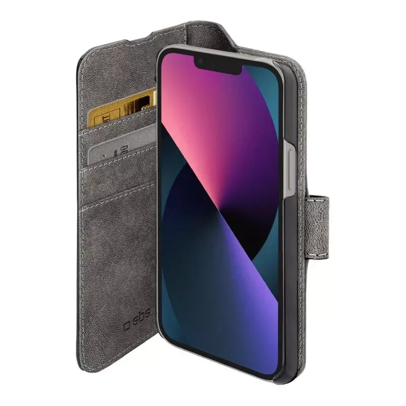 Etui portfelowe SBS TEBKWALIP1467K do iPhone 14 Plus 17 cm Czarny