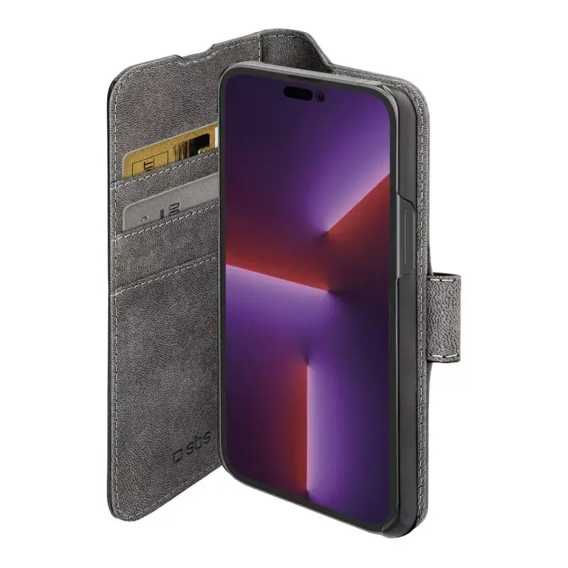 Etui portfelowe SBS TEBKWALIP1467PK do iPhone 14 Pro Max 17 cm czarne