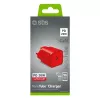 Ładowarka SBS Mobile TETRGAN1C20R — 20W USB-C AC ładowarka wewnętrzna do smartfona, tabletu, smartwatcha, słuchawek (czerwona)