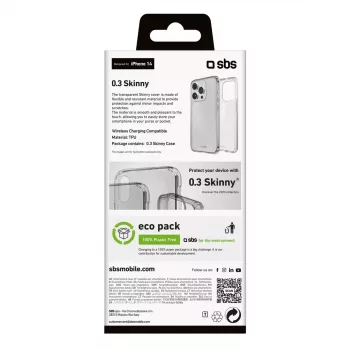 Pokrowiec SBS TESKINIP1561PT do iPhone 15 Pro 15,5 cm przezroczysty