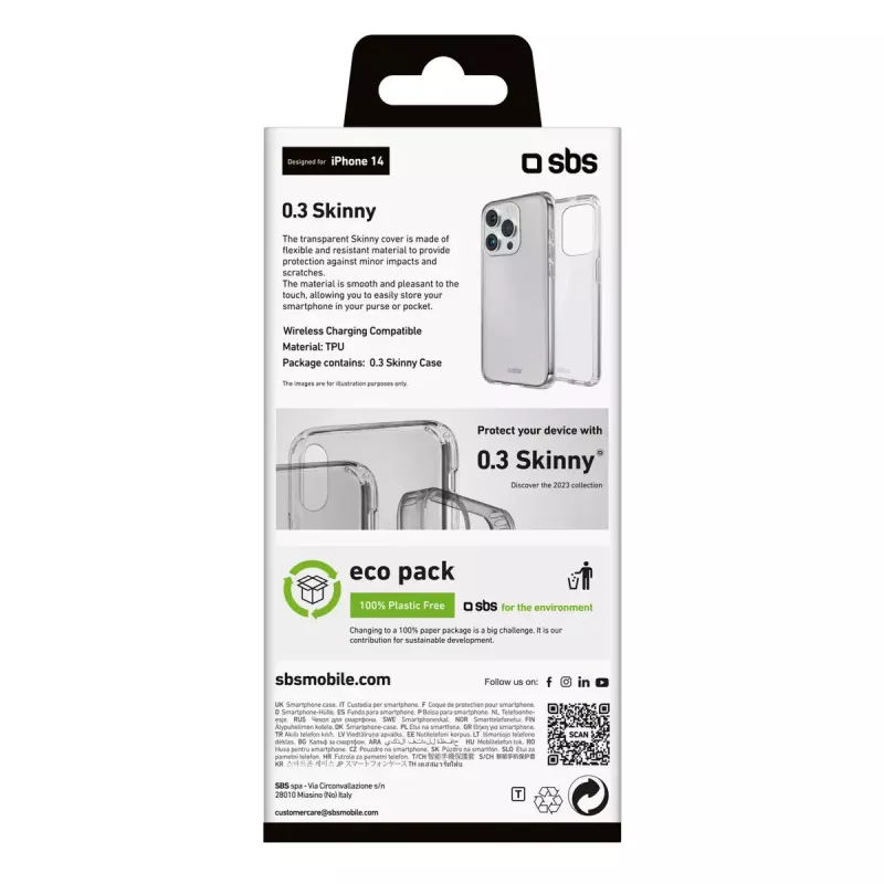 Pokrowiec SBS TESKINIP1561PT do iPhone 15 Pro 15,5 cm przezroczysty