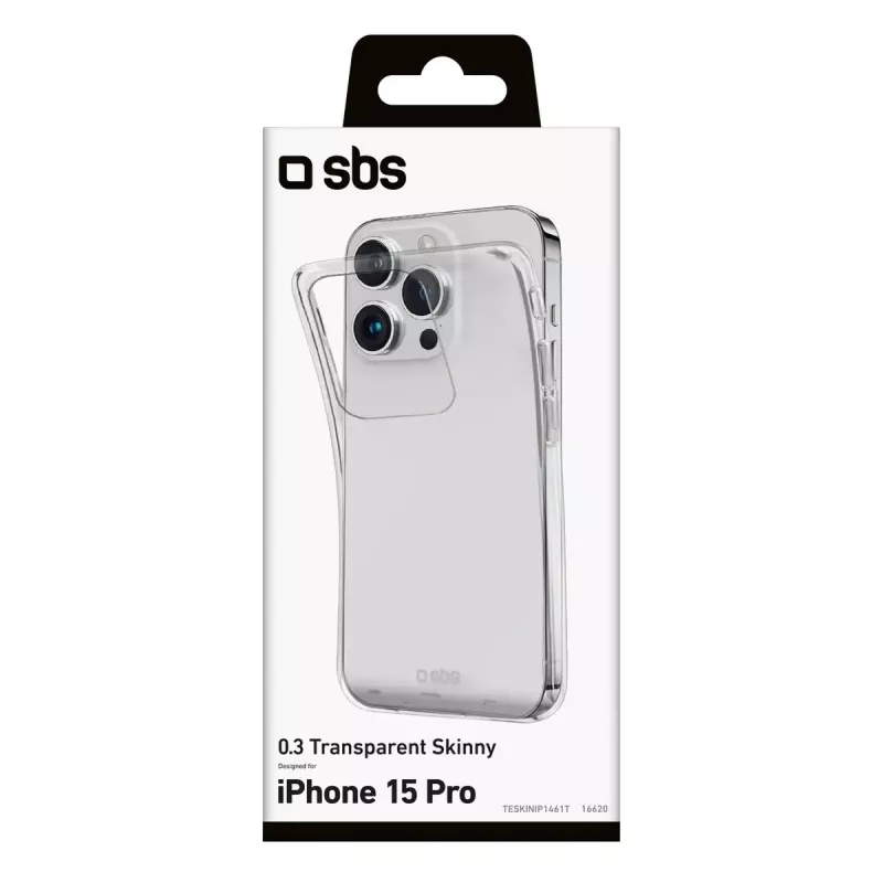 Pokrowiec SBS TESKINIP1561PT do iPhone 15 Pro 15,5 cm przezroczysty