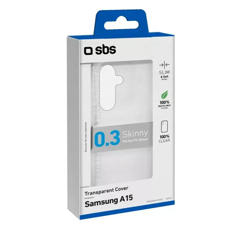 Cover SBS TESKINSAA155GT dla Samsung Galaxy A15 16,5 cm Transparentny