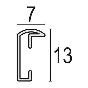 Pojedyncza ramka na zdjęcia ZEP AL1S2 Aluminiowa srebrna 137x187 mm