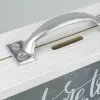 Skarbonka ZEP RM4143 Biała Szkło Metal Drewno 210x65x170 mm
