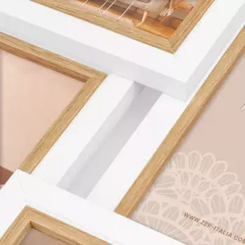 Zestaw ramek na zdjęcia ZEP Ayas 6Q Biały MDF 1 szt.
