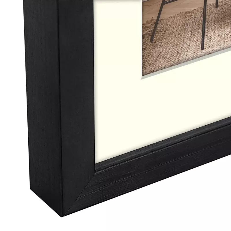 Pojedyncza ramka na zdjęcia ZEP V4557B Czarna Drewniana 150x205mm