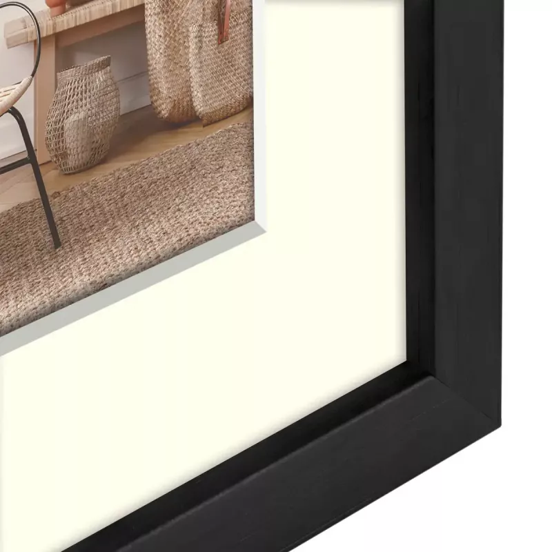 Pojedyncza ramka na zdjęcie ZEP V4568B Czarna Drewniana 170 x 220 mm