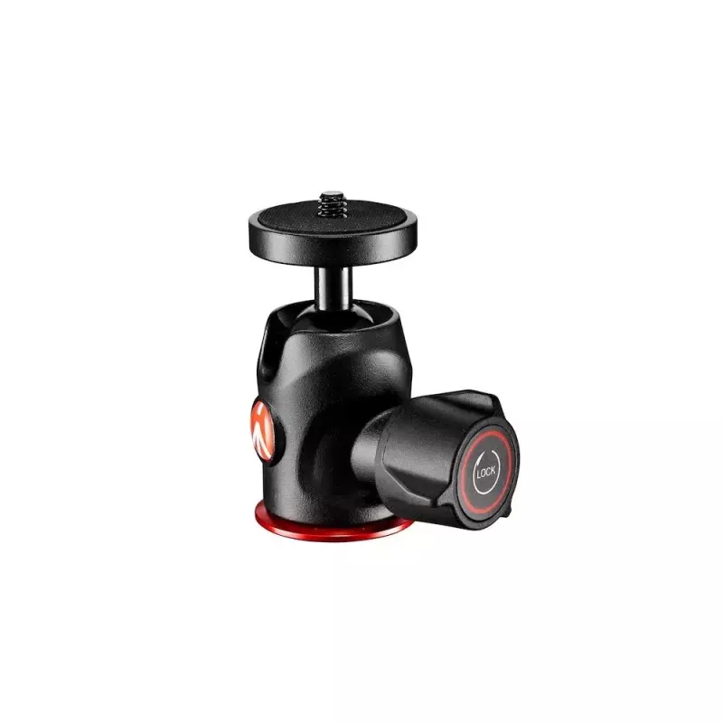 Głowica tripodowa Manfrotto 492 Centre Ball Head Czarno-Czerwona 1/4 cala