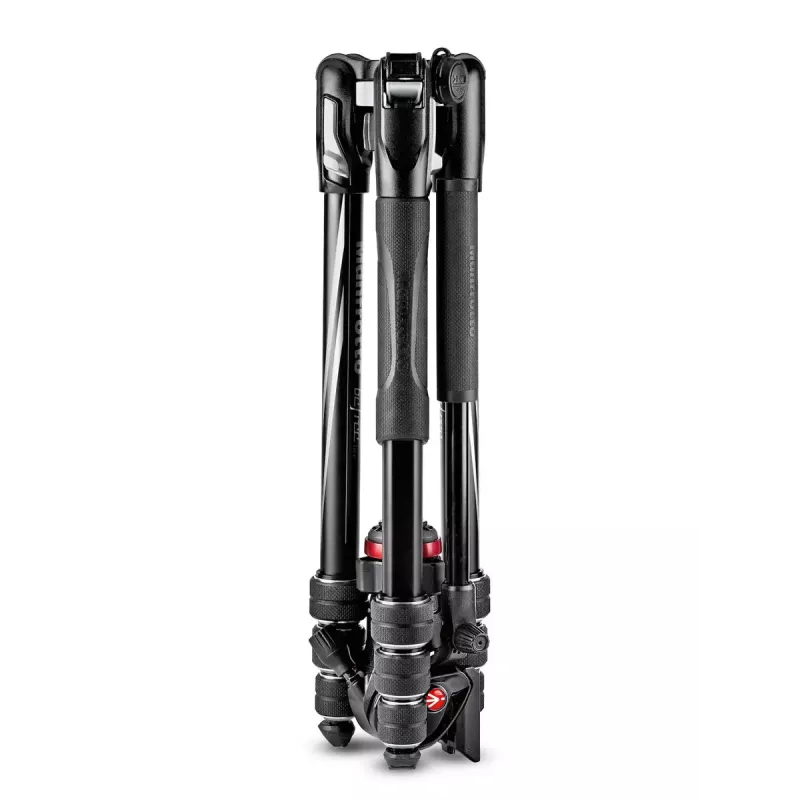 Statyw Manfrotto MVKBFRT-LIVE do aparatów cyfrowych i filmowych 3 nogi Czarny Czerwony Srebrny